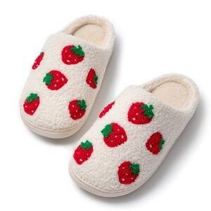Cozy Strawberry Slippers